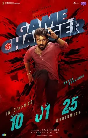 Game Changer 2025 Hindi (ORG 5.1) + Telugu HD Poster Download - Filmyzilla
