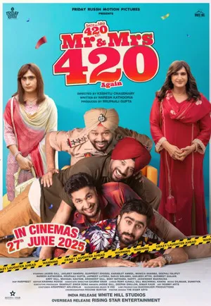 Mr & Mrs 420 Again 2025 Punjabi HD Poster Download - Filmyzilla